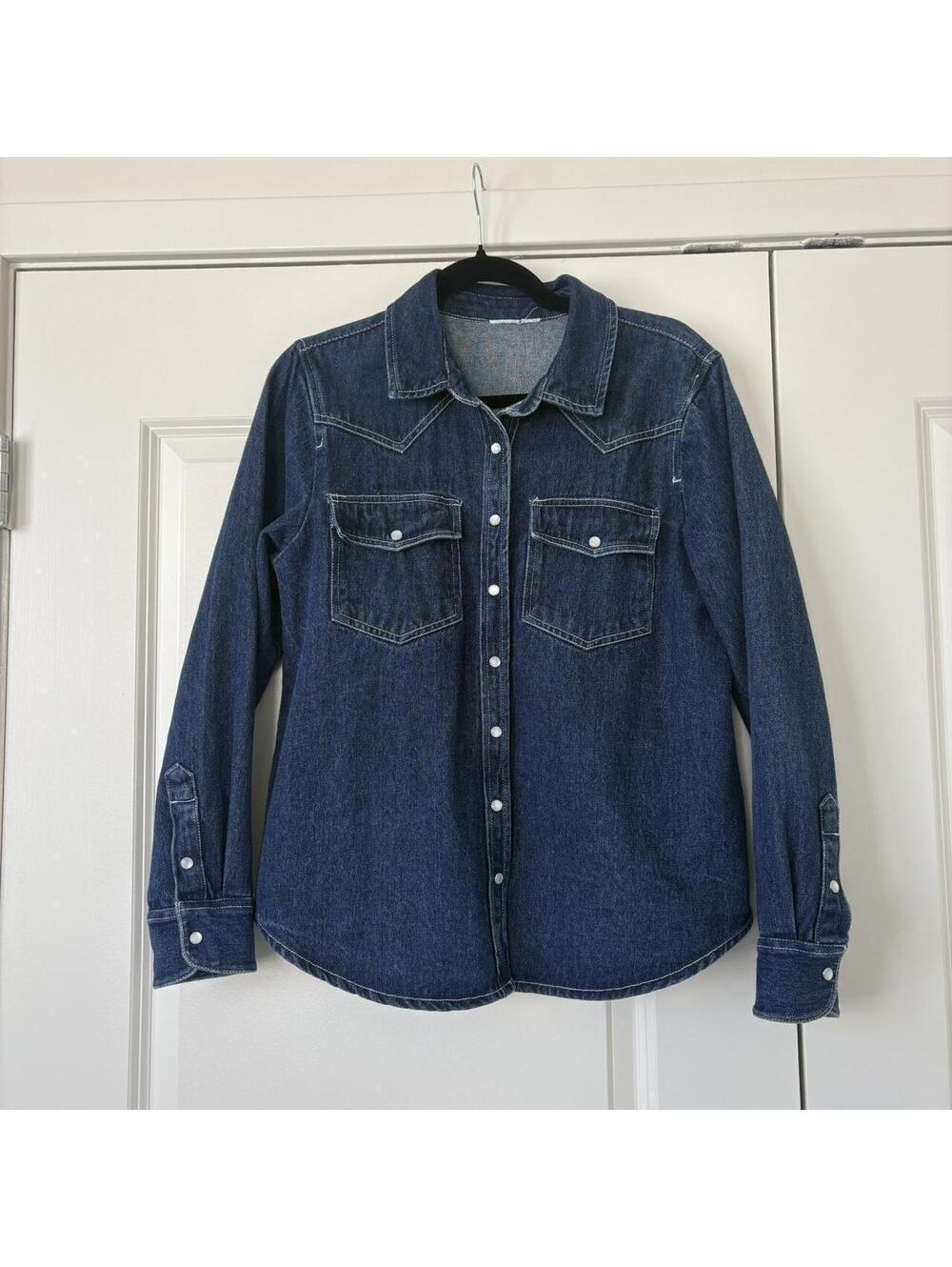Women's Blue and Navy Shirt